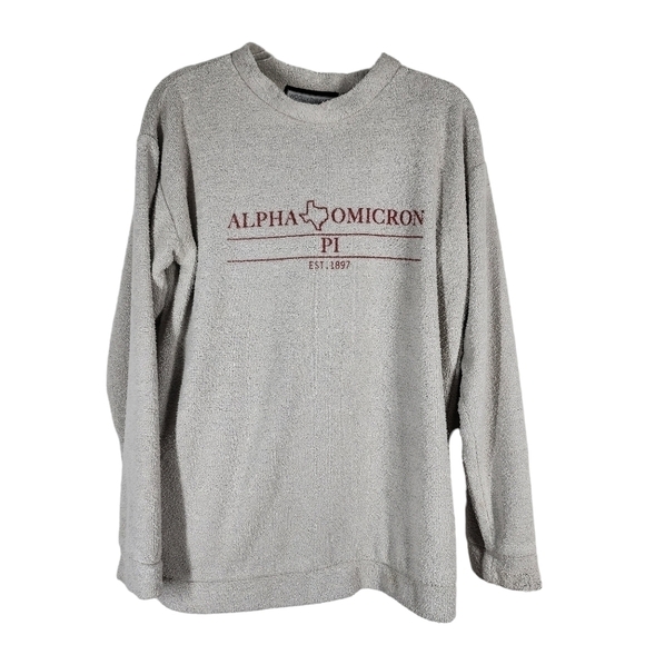 THE WOOLLY THREADS ALPHA OMICRON PI SWEATSHIRT - Picture 3 of 7